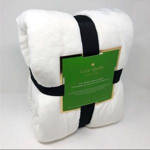 Kate Spade Oversized King Plush Throw Blanket